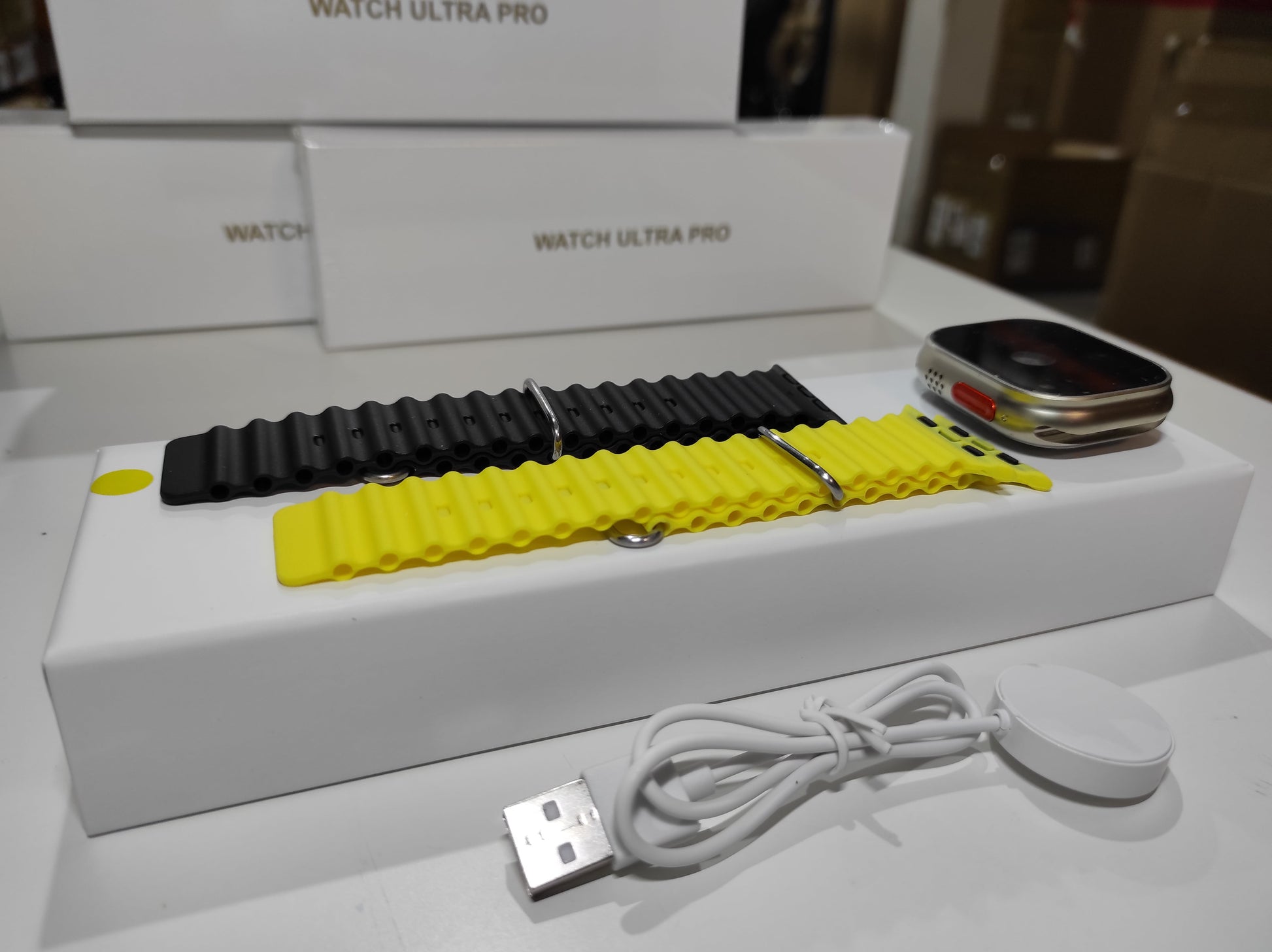 Smartwatch Ultra Pro con 2 correas ( amarillo + negro ) - additional image 7