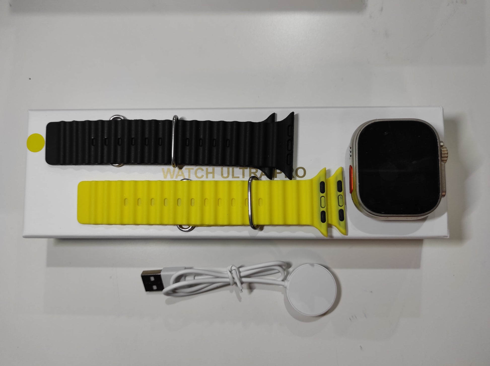 Smartwatch Ultra Pro con 2 correas ( amarillo + negro ) - additional image 9